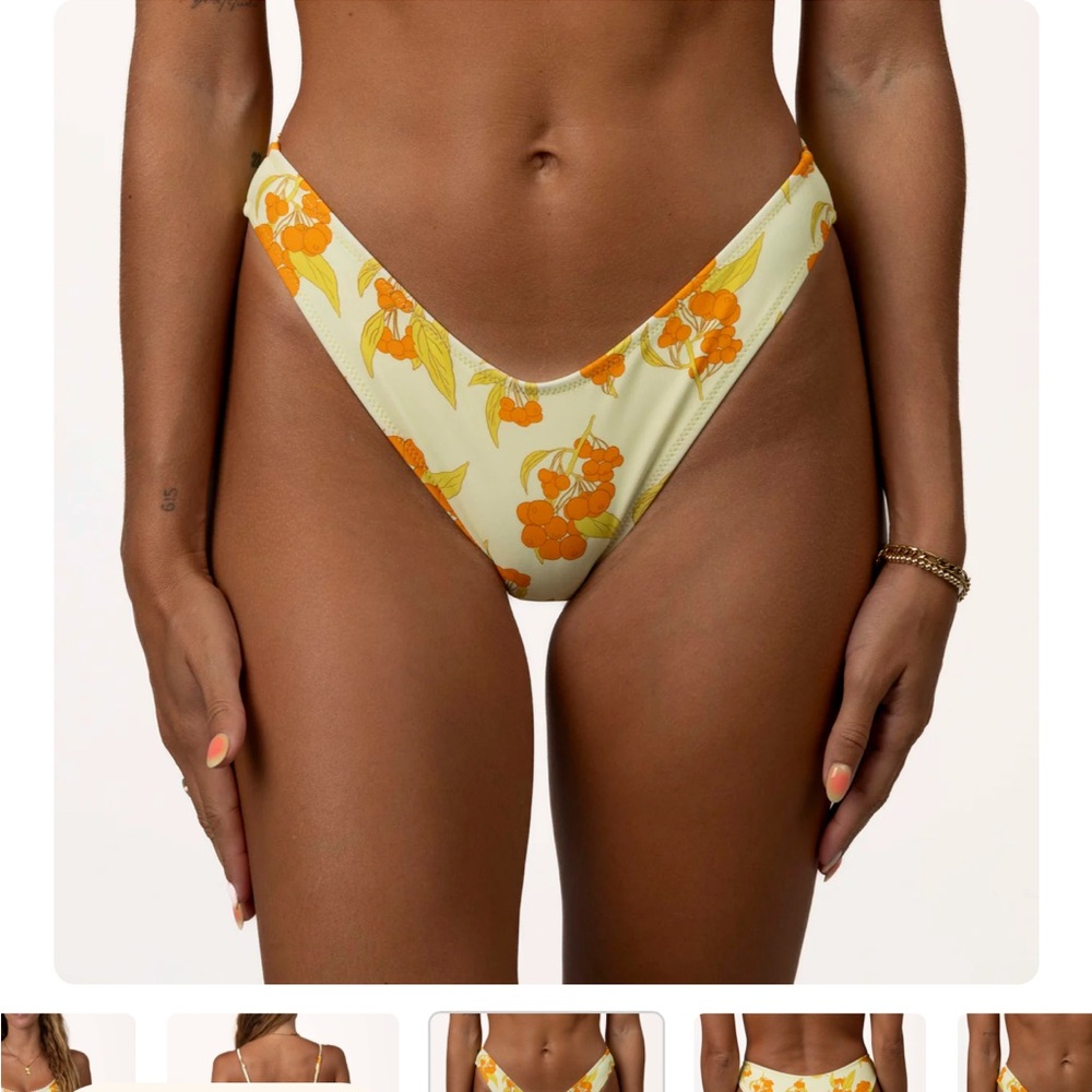 NWT Honey swim sunni laced bralette set - top (small) and classic bottoms medium - Picture 4 of 11
